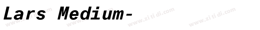 Lars Medium字体转换 Lars Medium字体转换